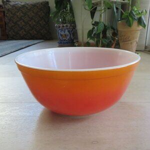 Pyrex 2.5 Quart Mixing Bowl #403 Sunburnt Orange 8.5" Nesting Bowl/mixing Bowl